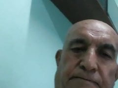80 years old Uzbek grandpa big balls