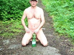 Naked cruising woods, bdsm outdoor forest, butt plug public walk