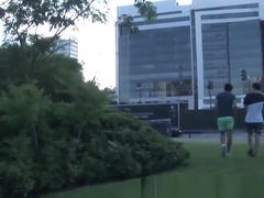 Young skinny Latino twinks with big dicks have some raw sex