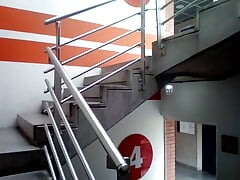 Cum in stairs