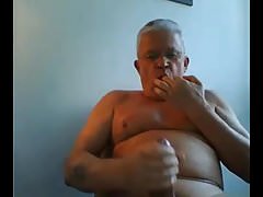 grandpa cum on webcam