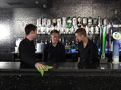 Europeans Corey Conor and Jacob Daniels fuck with Sky James