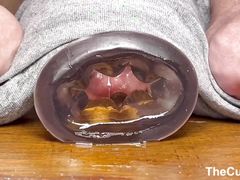 MEGA CLOSE UP CUMSHOT FUCKING TOY