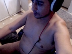 Gay jerking off, jizz, point of view