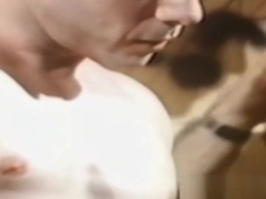 Vintage homosexual guy takes turn sucking big hairy dicks