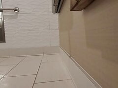 Dirty restroom sissy ass squirt