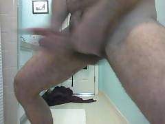 Rear View then Fast Stroking Cum