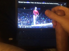 stroking to aly raisman