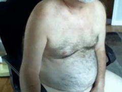 handsome hairy dad jerking off 5