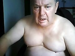 grandpa cum on webcam