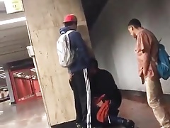 What is going on in the subway