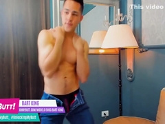 #unlockingmybutt - Bart King - Shy Boy Next Door Strips Down Revealing His 10 Min