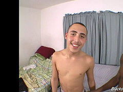 Big cock, blow-job, interracial