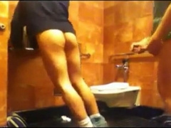 Bareback Seeding in a Public Restroom 2