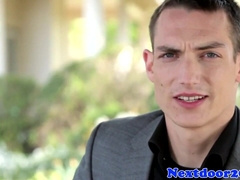 Solo dude milking his beefstick until he spews