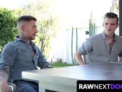 RawNextDoor.com - Queer Scott Finn's eagerness to blow-job dangled lad Danny Gunn