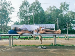 Instruct station platform having joy with bone want spunk