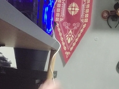 I jerk witnessing porno while my gf rests in the next guest room