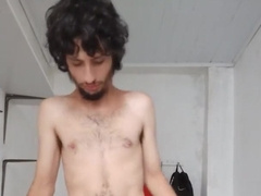 Unshaved fellow using Powerful boy FIRST-EVER I DISROBE THEN I CHISEL LOLLIPOP PUMPED