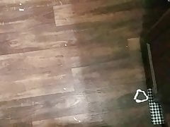 Slow motion cumshot solo