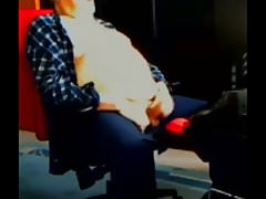 grandpa stroke on webcam