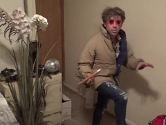 Jock With Dreams A Cigar & Undresses From Cannabis Undies!