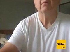 Mature Parent Drains His Thick Man sausage on Web cam