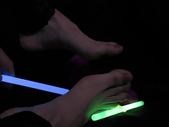 MY FEET STOCKINGS DILDO & GLOWSTICKS