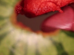 water melon cum - fucking a melon and cumming