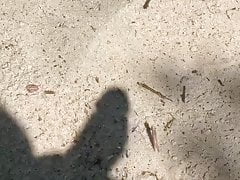masturbate on a nude beach