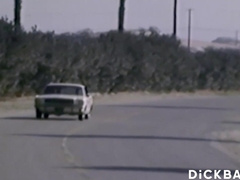 DICKBANK - Mischievous Homosexuals Blows Pecker Before Sans a condom Outdoor