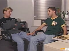 Horny Twink Licks and Bangs His Lover Tight Asshole on the Chair