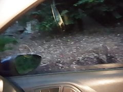 Having a wank in my car