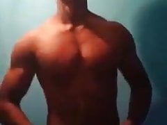 Hunk is jerking off