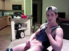 Cute dude wanks His manhood and Shows Ass