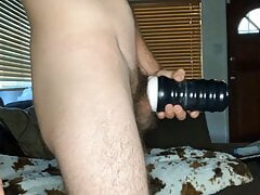 Hung Security Guard busts a leg shaking nut