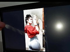Cum Tribute for Big Round Mexican Butt