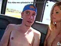 naughty sausage riding inwards a car