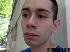 Straight Latino gets his ass barebacked for the first time