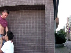 Japanese Hunks Outdoor Anal & Blow Job