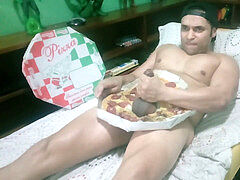 Pizza guy, gay jerkoff, gay big sausage pizza