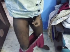 Brother's wife with muscular hairy guy in the bathroom