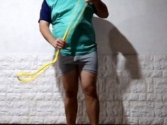 Chubby bear guy gets naked and enjoys some solo fun