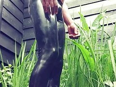 New latex legging.