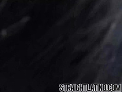 Naughty tattooed Latino fucked doggystyle bareback after BJ