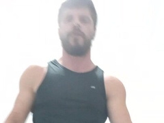 Bisex couple - husband striptease