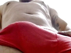 Showing off in the bathroom