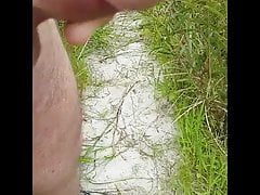 Outside wank