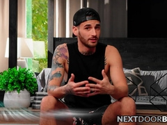 Michael gets worked by Vincents intense bareback pounding