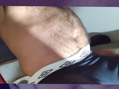 Fur-covered foot fetish fun with gay masked Stink Hairymale